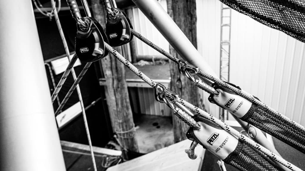 Two-Tension Rope System with Dynamic Directional Offset